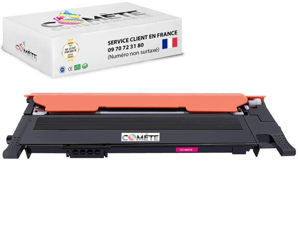 Clt-p406c - 1 toner compatibles avec samsung 406s  magenta - toner 406 : cartouche samsung xpress c460w cartouche encre samsung c460w c410w clp 360 365 clt-k406s p406c…