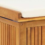 vidaXL Boîte à coussins d'extérieur 60x50x61 cm bois massif d'acacia