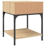 vidaXL Tables de chevet 2 Pièces chêne sonoma 40x41x50 cm bois ingénierie