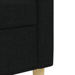 vidaXL Ensemble de canapés 3 Pièces noir tissu