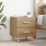 vidaXL Armoire de lit avec tiroir chêne artisanal 40 x 35 x 47.5 cm