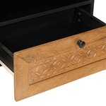 vidaXL Meuble TV Marron clair 80 x 33 x 46 cm bois de manguier massif