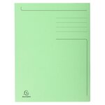 Chemise Imprimée 3 Rabats Forever® 280gm2 - Folio - Vert Pré - X 50 - Exacompta