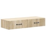 vidaXL Table d'appoint murale Chêne Sonoma 87 5 x 34 5 x 17 cm