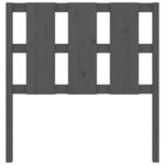 vidaXL Tête de lit Gris 95 5x4x100 cm Bois massif de pin