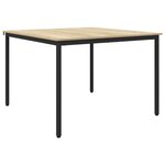 vidaXL Table de salle à manger / Table de repas MÉTAL