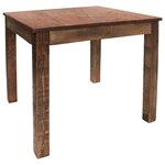 vidaXL Table à manger bois de récupération mélangé 82x80x76 cm