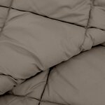 vidaXL Duvet complet toute l'année Gris clair 240 x 200 cm Microfibre