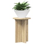 vidaXL Support de Plante 2 pièces Chêne Sonoma Ø29 5 x 40 cm