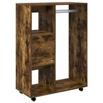 vidaXL Garde-robe Chêne fumé 80x40x110 cm Bois d'ingénierie