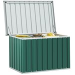 vidaXL Boîte de rangement de jardin Vert 109x67x65 cm