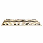 vidaXL Sommier à lattes Marron 120 x 190 cm Bois de hêtre massif