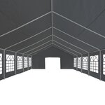 vidaXL Tente de réception PE 6 x 12 m Gris