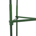 vidaXL Cages à tomates avec sacs à plantes 4 Pièces 116 cm acier et PP