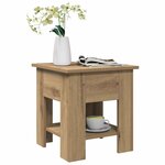 vidaXL Table basse chêne artisanal 40x40x42 cm bois d'ingénierie