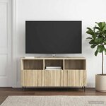 vidaXL Meuble TV Chêne Sonoma 102 x 34 5 x 50 cm Bois d'ingénierie
