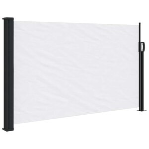 vidaXL Auvent latéral rétractable blanc 120x500 cm