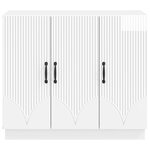 vidaXL Buffet Blanc brillant 89 x 34 5 x 77 cm Bois d'ingénierie