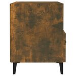 vidaXL Tables de chevet 2 Pièces Chêne fumé Bois d'ingénierie