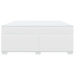 vidaXL Sommier à lattes de lit avec matelas Blanc 180x200cm Similicuir