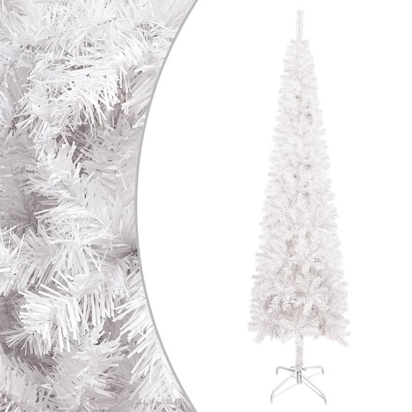 vidaXL Sapin de Noël étroit Blanc 120 cm