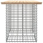 vidaXL Table de jardin Gabion Design 100x70x72 cm Bois massif Pin