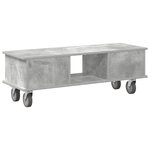vidaXL Meuble TV Gris béton 100 x 35 x 35 cm Bois d'ingénierie