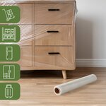 Pack and Move - Lot 2 Films Étirables - 0 45 x 100 m - Protection  Emballage  Déménagement - Anti rayures - Anti frottements - Imperméable