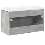 vidaXL Ensemble de meubles de salle de bain 2 Pièces gris béton