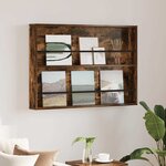 vidaXL Étagère à magazines avec étagère Chêne fumé 100 x 12 x 70 cm