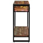 vidaXL Table console Multicolore 120 x 33 x 75 cm Bois Recyclé Solide