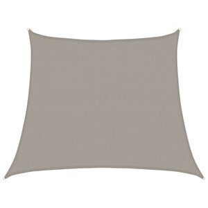 vidaXL Voile d'ombrage 160 g/m² trapèze gris clair 3/4x3 m PEHD