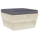 Vidaxl salon de jardin palette 6 pièces avec coussins épicéa imprégné