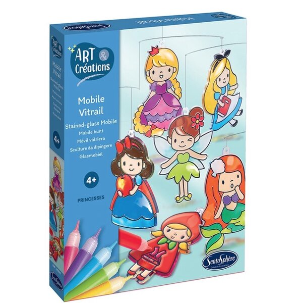 Mobile vitrail - Princesses - Art et creations