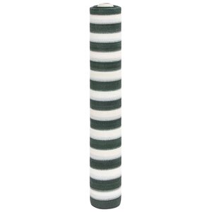 vidaXL Filet brise-vue vert et blanc 1 2x50 m PEHD 75 g/m²
