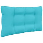 vidaXL Coussin de canapé d'extérieur 2 Pièces Turquoise Polyester
