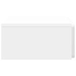 vidaXL Table d'appoint murale Blanc brillant 59 x 34 5 x 17 cm