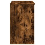 vidaXL Coiffeuse avec miroir chêne fumé 73x46 5x120 cm