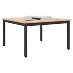 vidaXL Table basse Naturel 80 x 80 x 45 cm Bois de pin massif