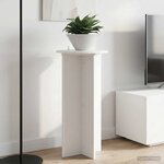 vidaXL Support de Plante 2 pièces Blanc Ø40 x 80 cm Bois d'ingénierie