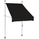 vidaXL Auvent manuel rétractable 100 cm Anthracite