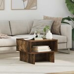 vidaXL Table basse Chêne fumé 48 x 46 x 35 cm Bois d'ingénierie