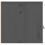 vidaXL Armoire murale Gris 60x30x30 cm Bois de pin massif