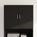 vidaXL Armoire murale noir 80x42 5x64 cm bois d'ingénierie