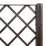 vidaXL Jardinière avec treillis marron 200x160x142 cm PP