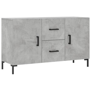 vidaXL Buffet gris béton 100x36x60 cm bois d'ingénierie