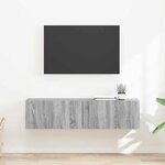 vidaXL Meuble TV mural 2 Pièces Gris Sonoma 60 x 31 x 29.5 cm