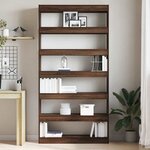 vidaXL Bibliothèque Marron Bois d'ingénierie