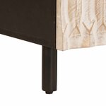 vidaXL Table basse Blanc 100 x 54 x 40 cm Bois de mangue massif