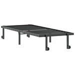 vidaXL Cadre de lit sans matelas pliable noir 75x190 cm acier